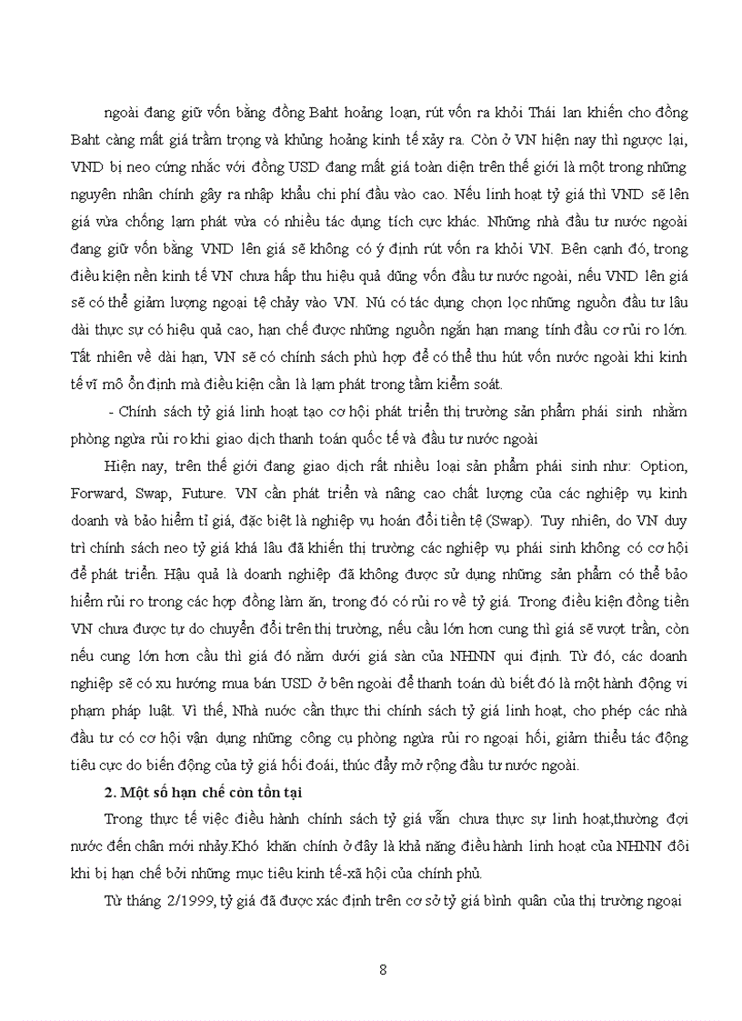 image for page Phân tích cơ chế tỷ giá thả nổi có điêù tiết hiện nay