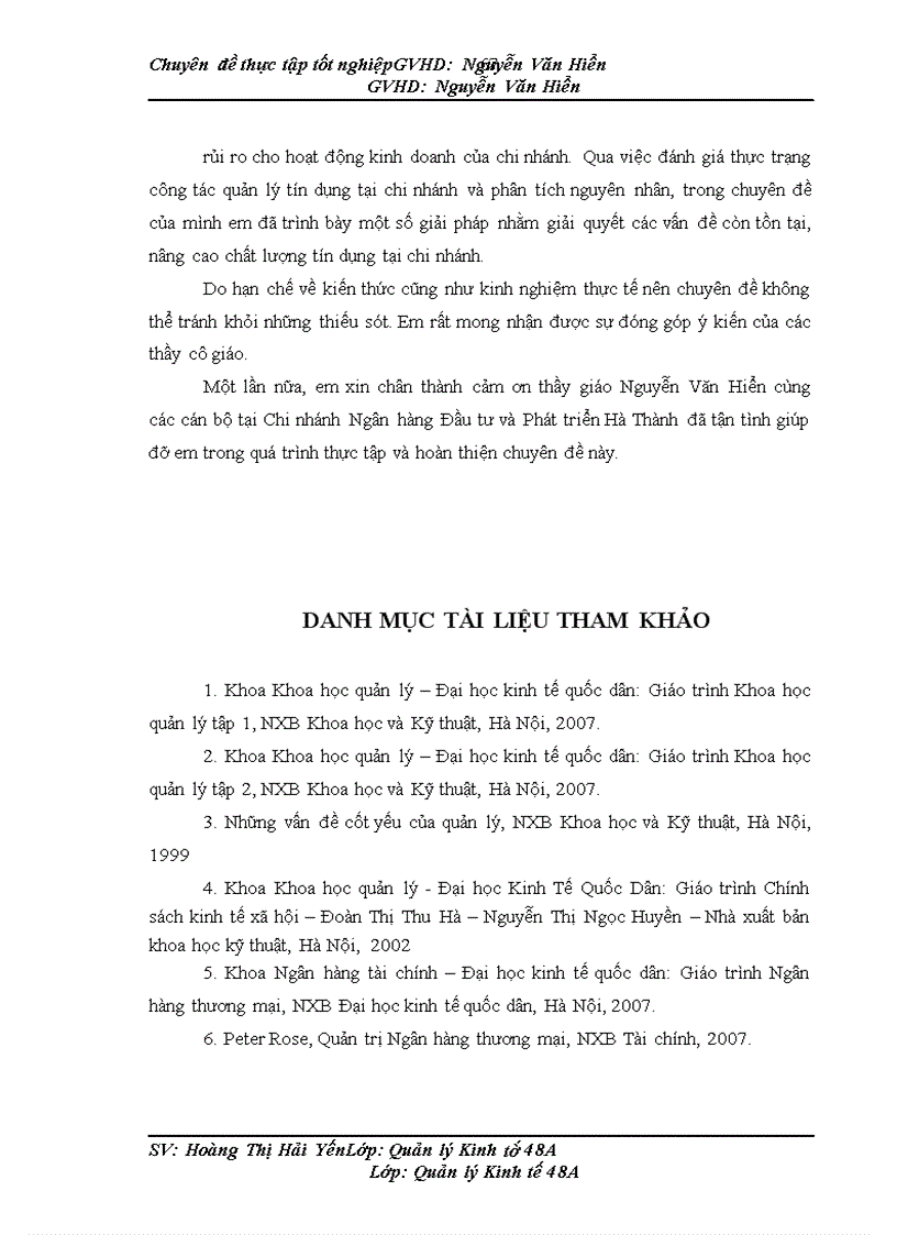 image for page Một số giải pháp nhằm nâng cao chất lượng hoạt động tín dụng tại Chi nhánh Ngân hàng Đầu tư và Phát triển Hà Thành