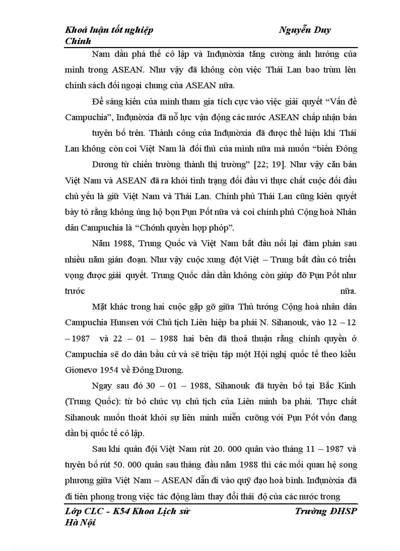 image for page Mối quan hệ Đông Dương và ASEAN 1975 – 1992, lịch sử và triển vọng