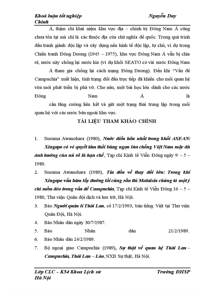 image for page Mối quan hệ Đông Dương và ASEAN 1975 – 1992, lịch sử và triển vọng
