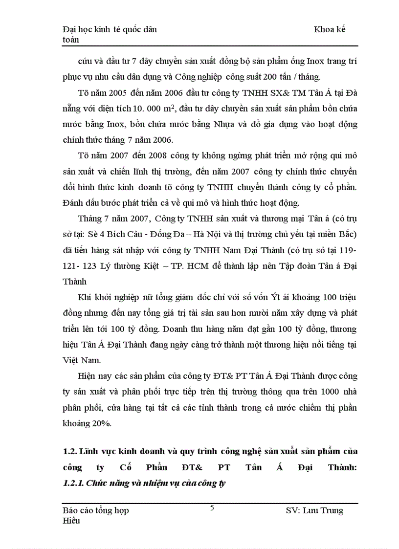 image for page Thực tế tổ chức công tác kế toán tại Công ty đầu tư và phát triển cổ phần Tân á Đại Thành