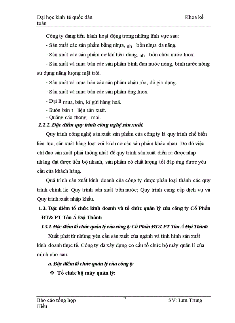 image for page Thực tế tổ chức công tác kế toán tại Công ty đầu tư và phát triển cổ phần Tân á Đại Thành