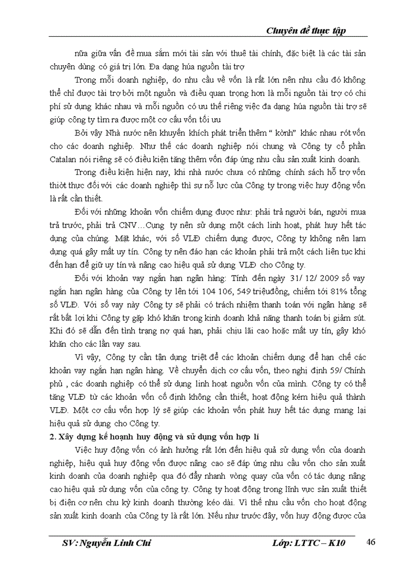 image for page Giải pháp nâng cao hiệu quả sử dụng vốn lưu động tại công ty cổ phần Catalan