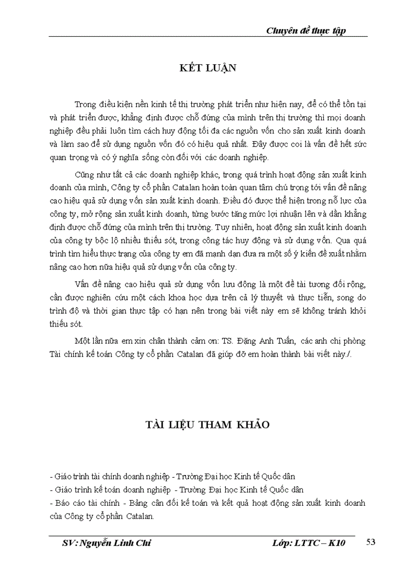 image for page Giải pháp nâng cao hiệu quả sử dụng vốn lưu động tại công ty cổ phần Catalan