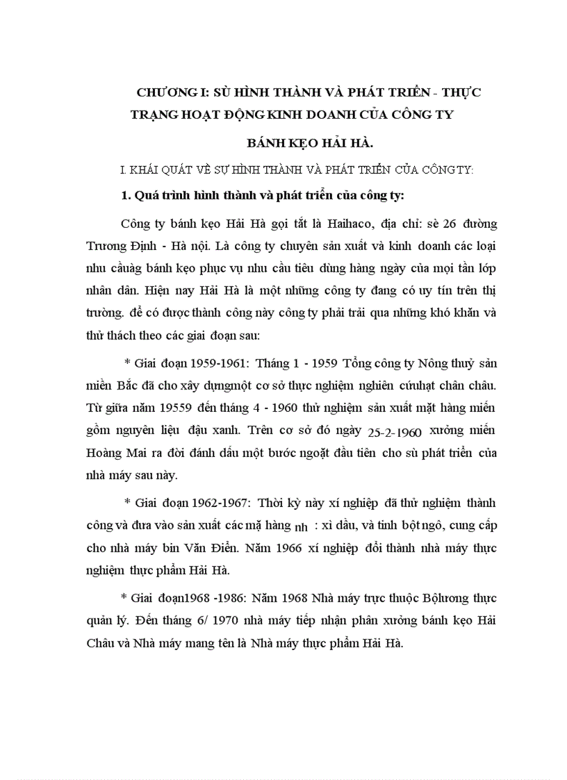 image for page Sự hình thành và phát triển - thực trạng hoạt động kinh doanh của công ty