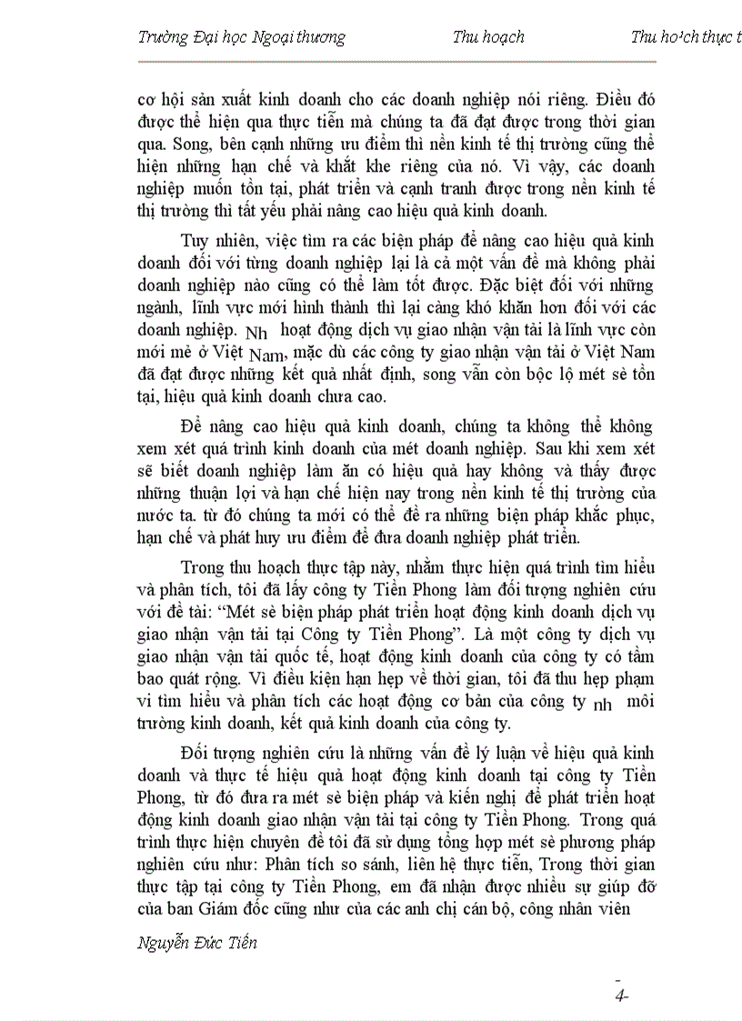 image for page Một số biện pháp phát triển hoạt động kinh doanh dịch vụ giao nhận vận tải tại Công ty Tiền Phong