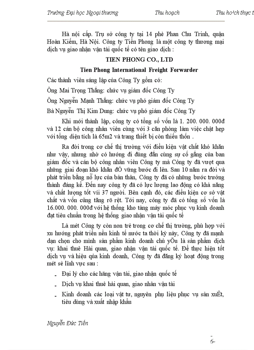 image for page Một số biện pháp phát triển hoạt động kinh doanh dịch vụ giao nhận vận tải tại Công ty Tiền Phong