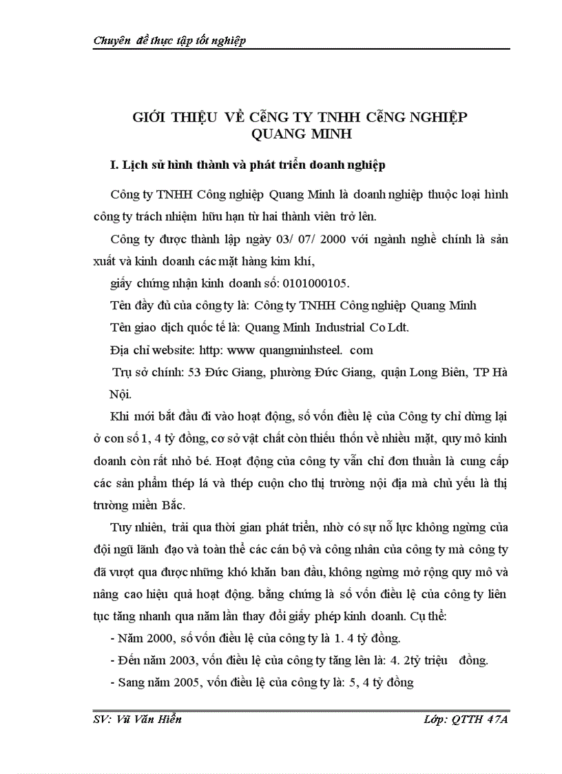 image for page Một số giải pháp thúc đẩy tiêu thụ thép trên thị trường nội địa của công ty TNHH Công Nghiệp Quang Minh