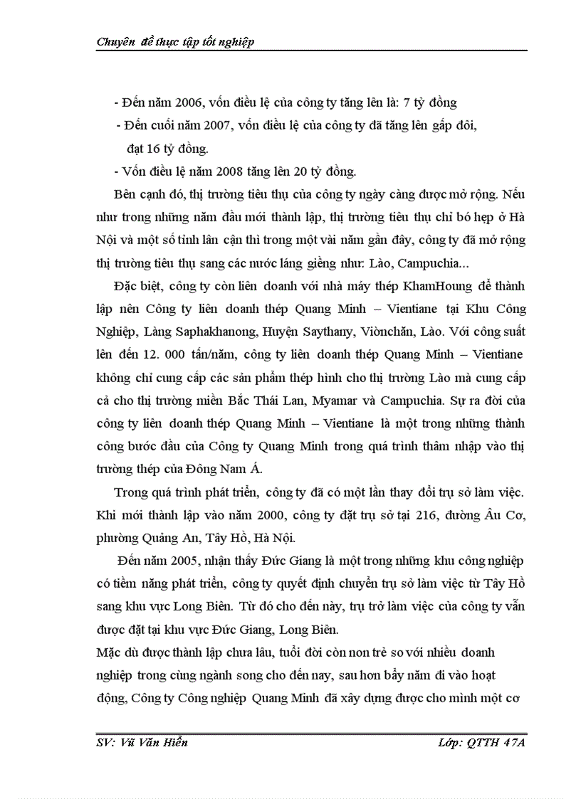 image for page Một số giải pháp thúc đẩy tiêu thụ thép trên thị trường nội địa của công ty TNHH Công Nghiệp Quang Minh