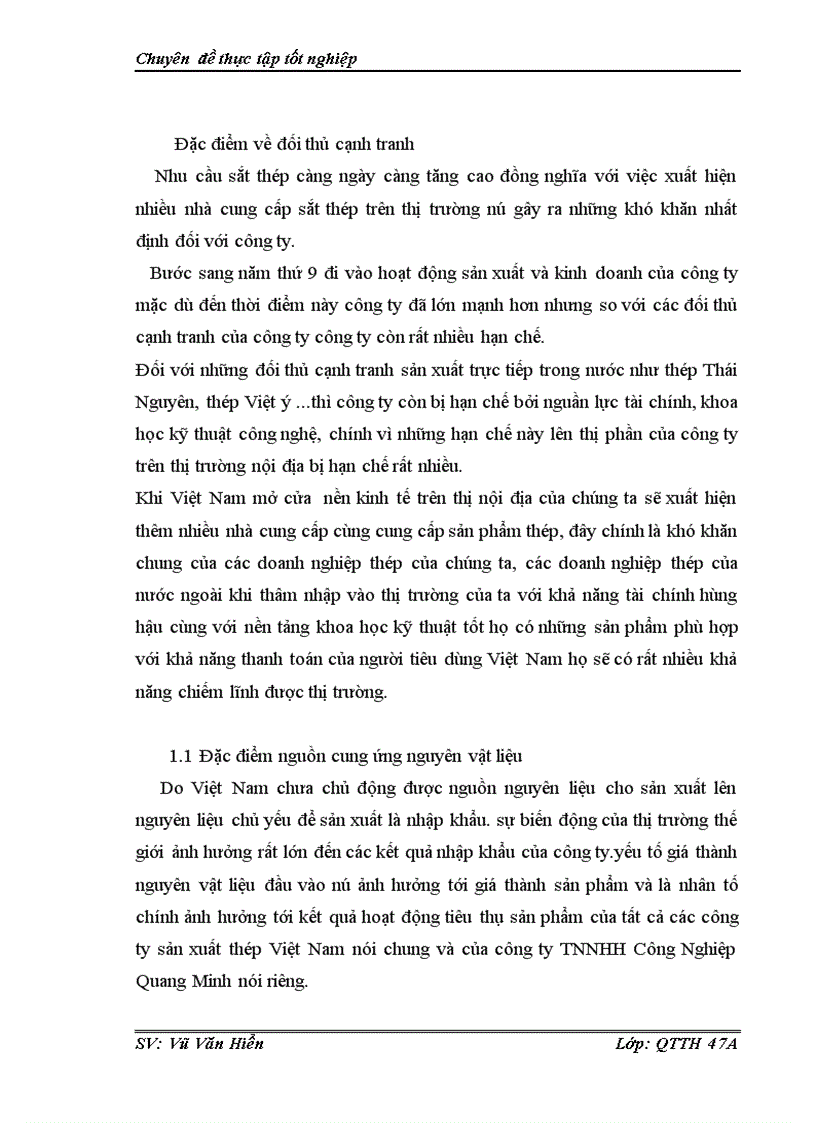 image for page Một số giải pháp thúc đẩy tiêu thụ thép trên thị trường nội địa của công ty TNHH Công Nghiệp Quang Minh