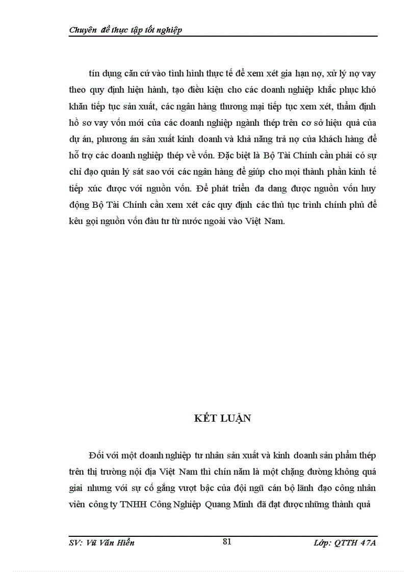 image for page Một số giải pháp thúc đẩy tiêu thụ thép trên thị trường nội địa của công ty TNHH Công Nghiệp Quang Minh