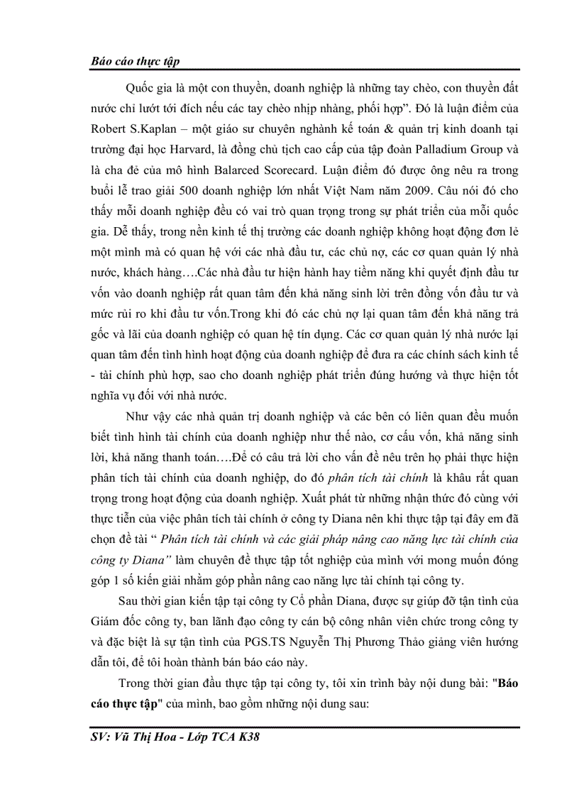 image for page Phân tích tài chính và các giải pháp nâng cao năng lực tài chính của công ty Diana