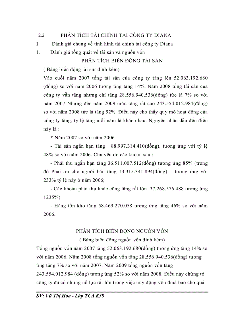 image for page Phân tích tài chính và các giải pháp nâng cao năng lực tài chính của công ty Diana