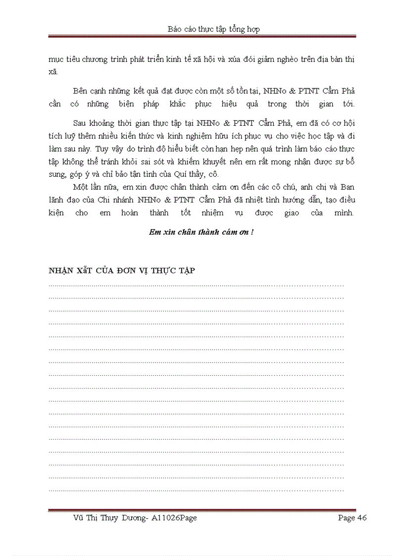 image for page Khái quát tình hình hoạt động kinh doanh của ngân hàng nông nghiệp và phát triển nông thôn Cẩm Phả