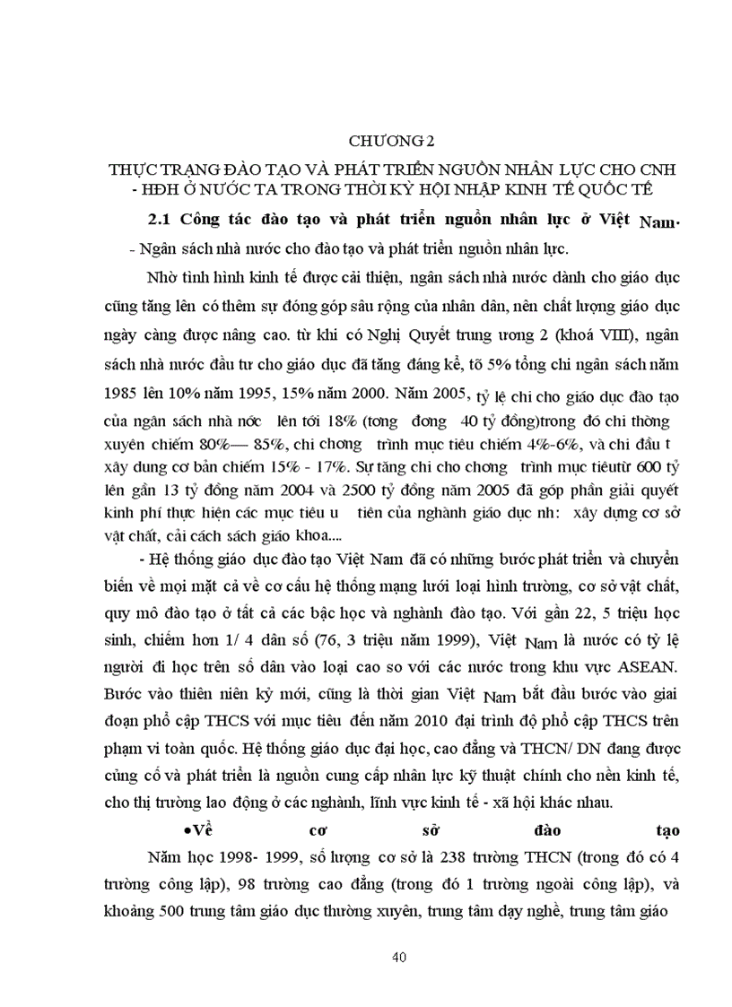 image for page Đào tạo và phát triển nguồn nhân lực cho công nghiệp hoá, hiện đại hoá ở nước ta trong quá trình hội nhập kinh tế quốc tế