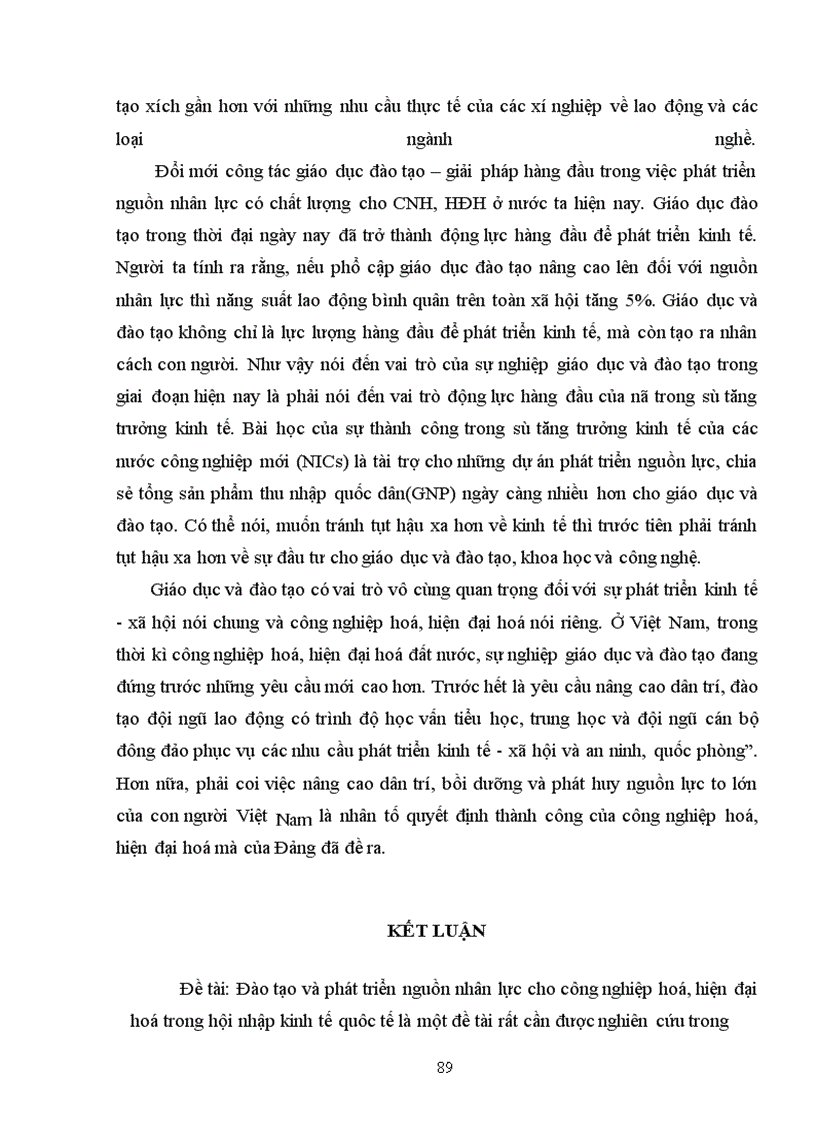 image for page Đào tạo và phát triển nguồn nhân lực cho công nghiệp hoá, hiện đại hoá ở nước ta trong quá trình hội nhập kinh tế quốc tế