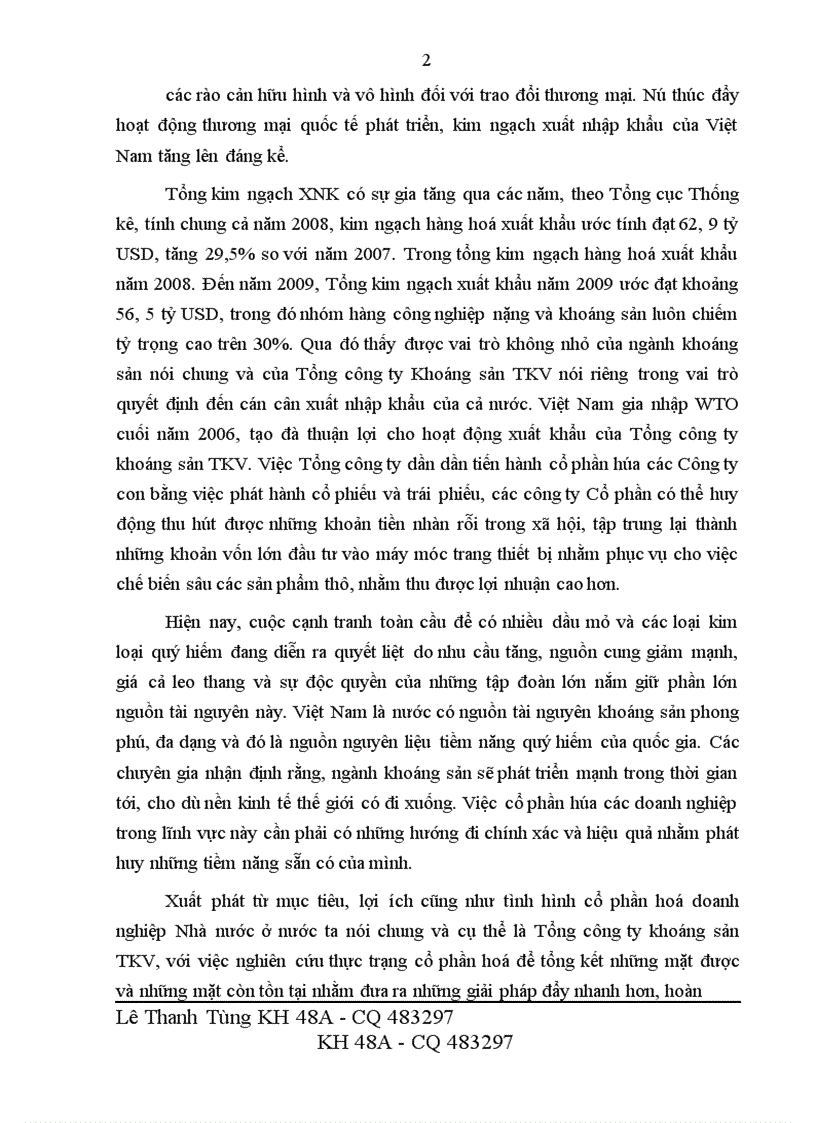 image for page Giải pháp thúc đẩy quá trình cổ phần hóa của tổng công ty khoáng sản việt nam