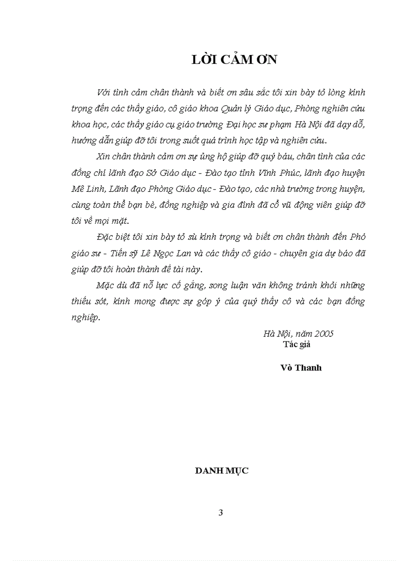 image for page Dự báo nhu cầu đội ngũ giáo viên Tiểu học huyện Mê Linh tỉnh Vĩnh Phúc đến năm 2015