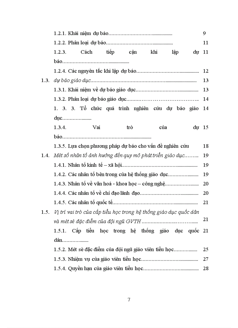 image for page Dự báo nhu cầu đội ngũ giáo viên Tiểu học huyện Mê Linh tỉnh Vĩnh Phúc đến năm 2015