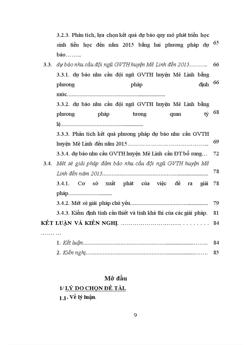 image for page Dự báo nhu cầu đội ngũ giáo viên Tiểu học huyện Mê Linh tỉnh Vĩnh Phúc đến năm 2015