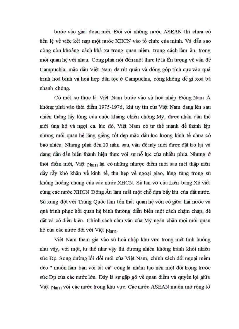 image for page Việt Nam trong sự hội nhập với ASEAN