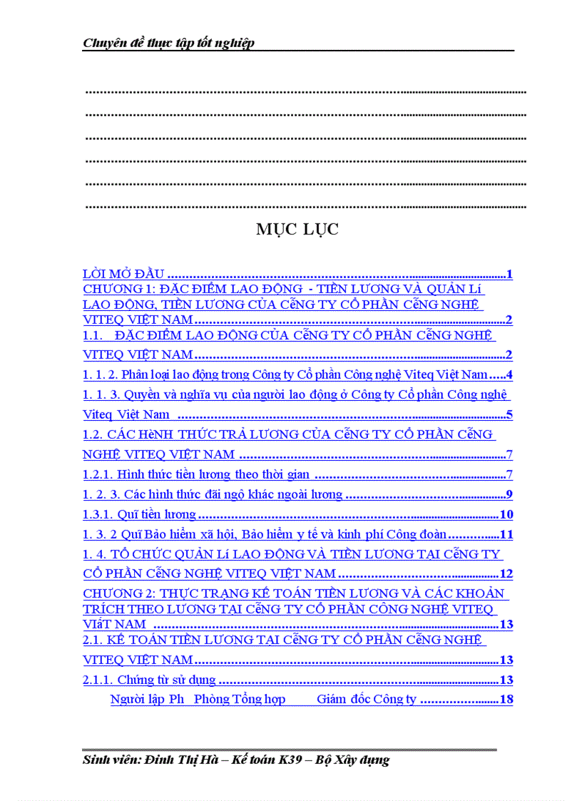 image for page Hoàn thiện công tác kế toán tiền lương và các khoản trích theo lương theo lương tại công ty Cổ phần Công nghệ VITEQ Việt Nam