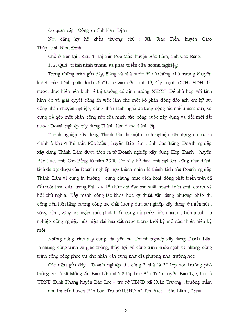 image for page Định hướng phát triển sản xuất xây dựng của doanh nghiệp xây dựng Thành Lâm.