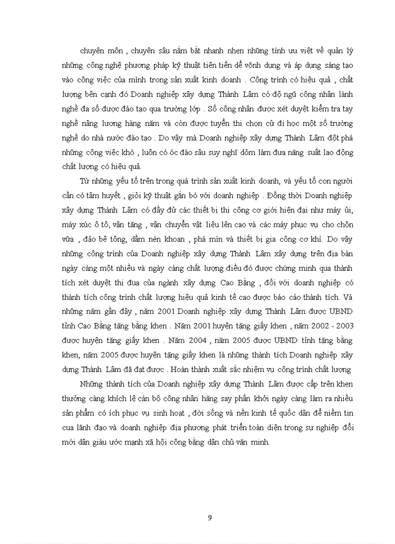 image for page Định hướng phát triển sản xuất xây dựng của doanh nghiệp xây dựng Thành Lâm.