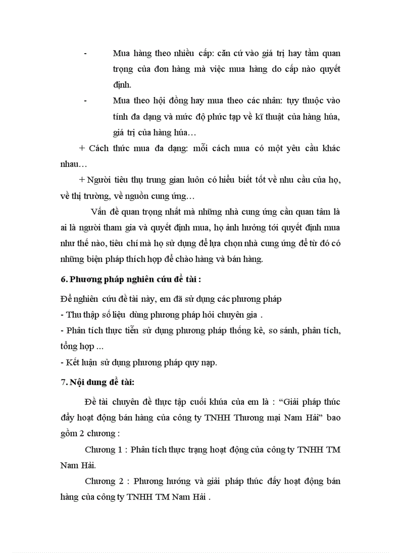 image for page Giải pháp thúc đẩy hoạt động bán hàng của công ty TNHH TM Nam Hải