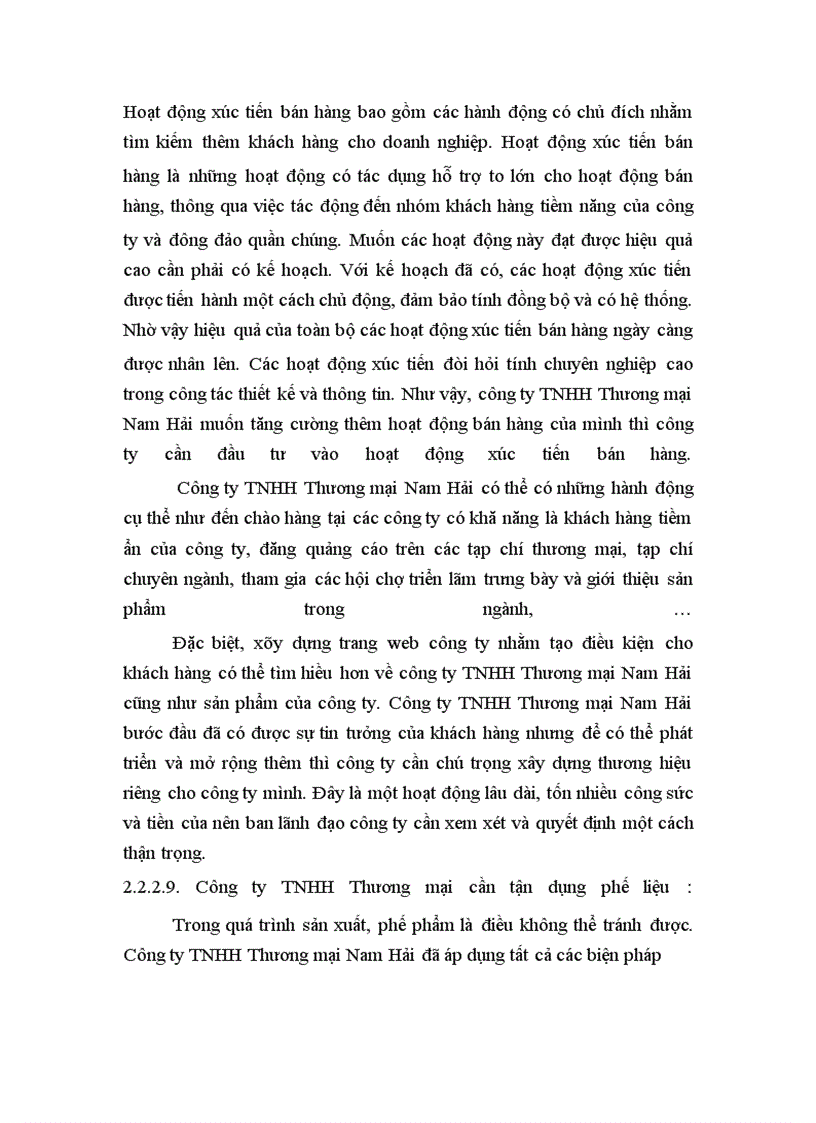 image for page Giải pháp thúc đẩy hoạt động bán hàng của công ty TNHH TM Nam Hải