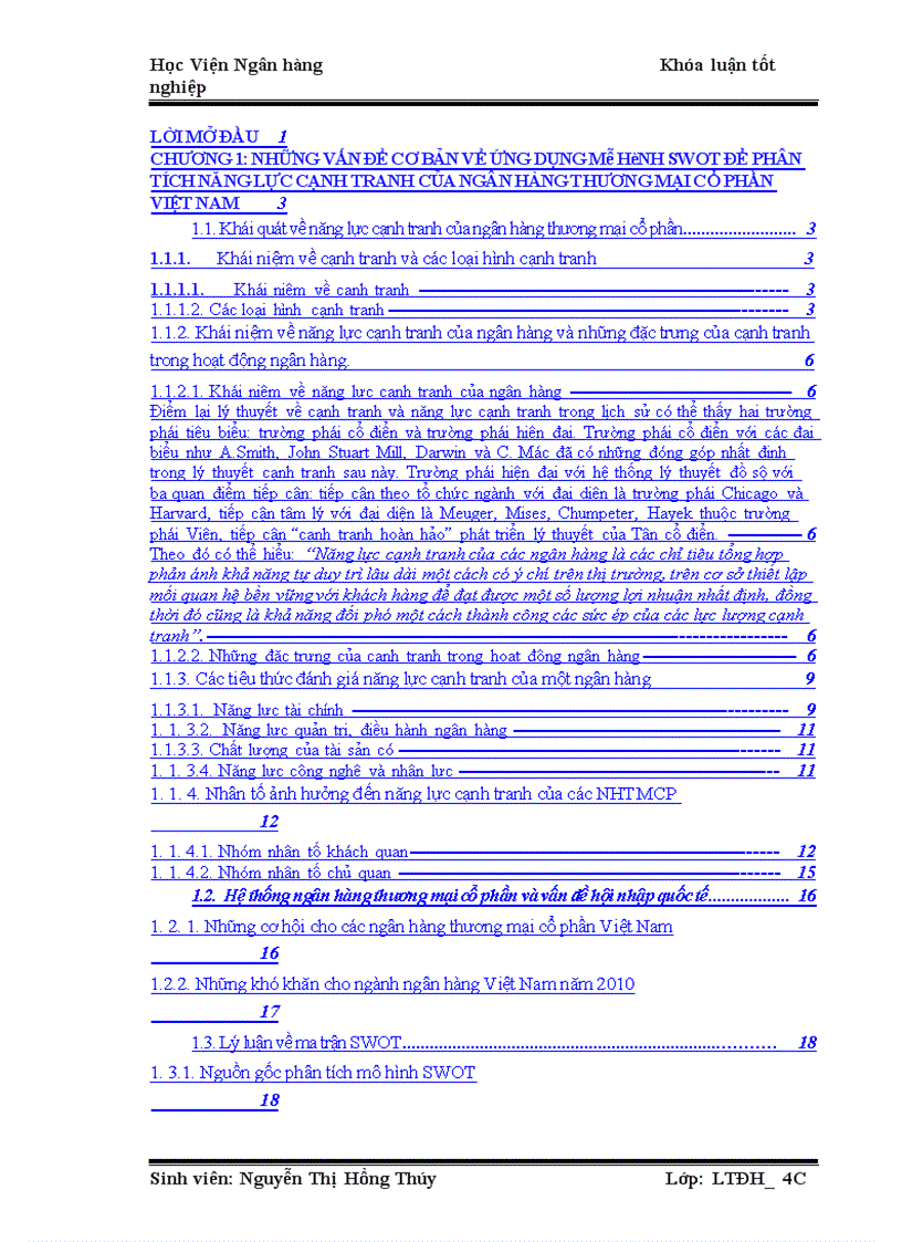 image for page Ứng dụng mô hình SWOT nâng cao năng lực cạnh tranh của các ngân hàng thương mại cổ phần Việt Nam trong tiến trình hội nhập quốc tế