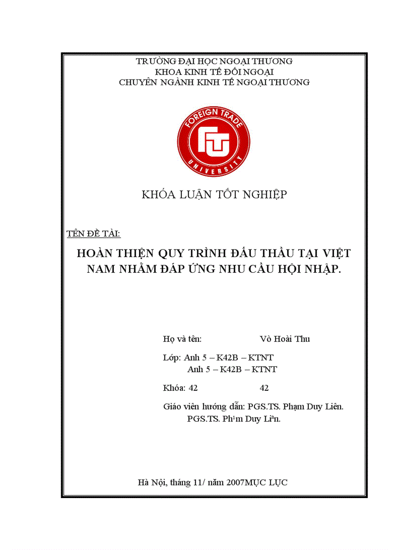image for page Hoàn thiện quy trình đấu thầu tại việt nam nhằm đáp ứng nhu cầu hội nhập