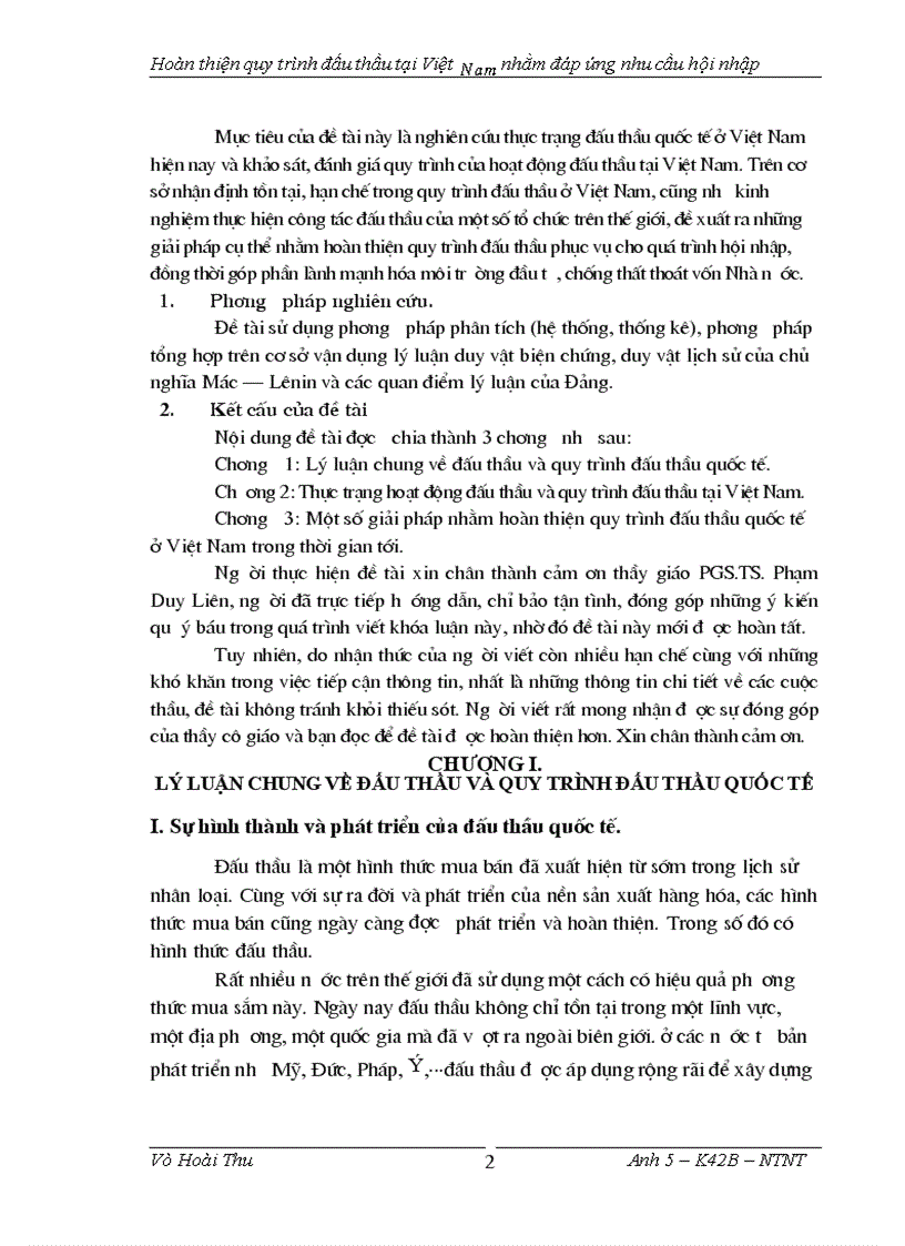 image for page Hoàn thiện quy trình đấu thầu tại việt nam nhằm đáp ứng nhu cầu hội nhập