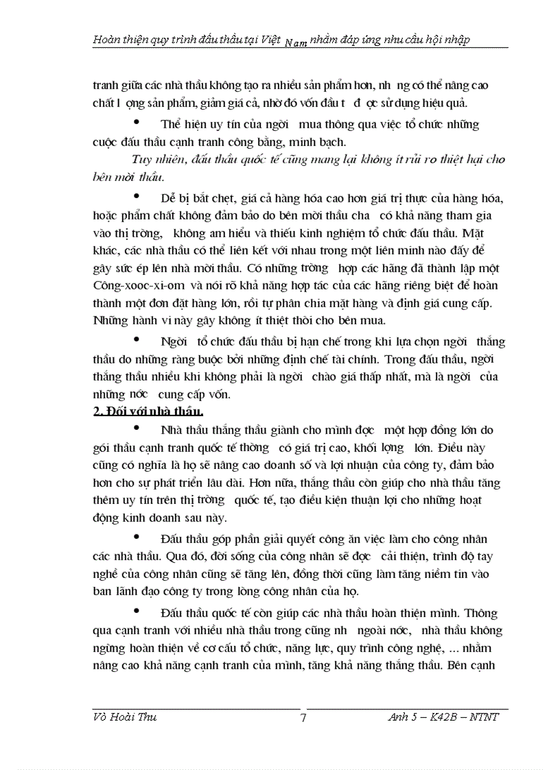 image for page Hoàn thiện quy trình đấu thầu tại việt nam nhằm đáp ứng nhu cầu hội nhập