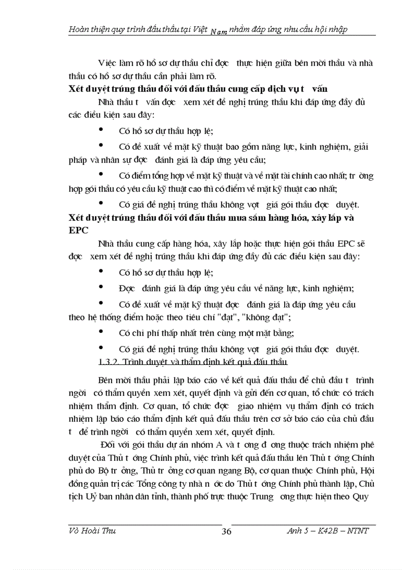 image for page Hoàn thiện quy trình đấu thầu tại việt nam nhằm đáp ứng nhu cầu hội nhập