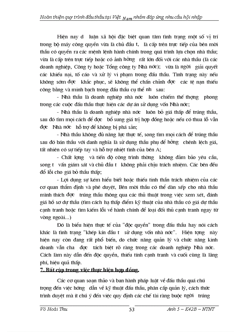 image for page Hoàn thiện quy trình đấu thầu tại việt nam nhằm đáp ứng nhu cầu hội nhập