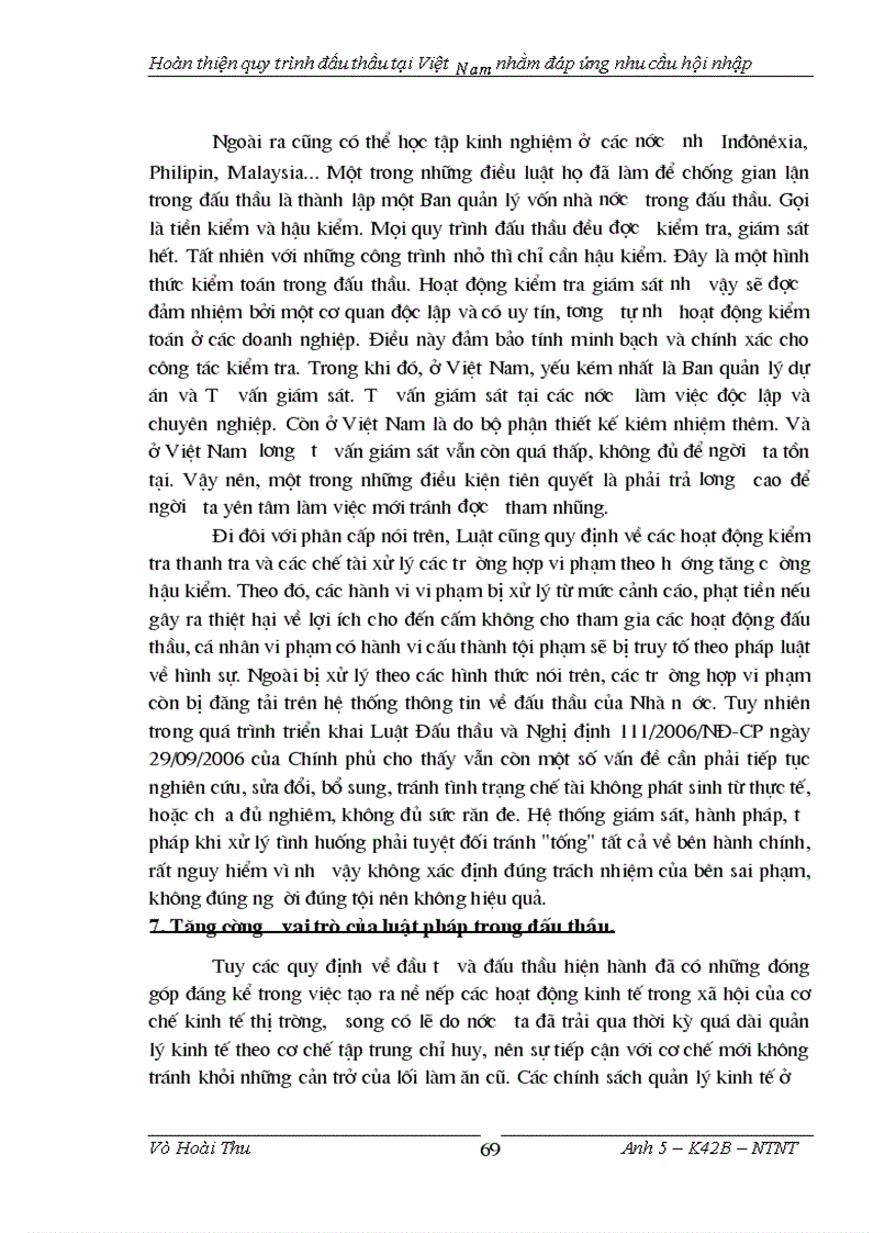 image for page Hoàn thiện quy trình đấu thầu tại việt nam nhằm đáp ứng nhu cầu hội nhập