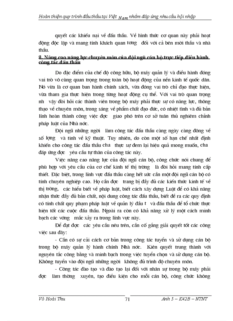 image for page Hoàn thiện quy trình đấu thầu tại việt nam nhằm đáp ứng nhu cầu hội nhập