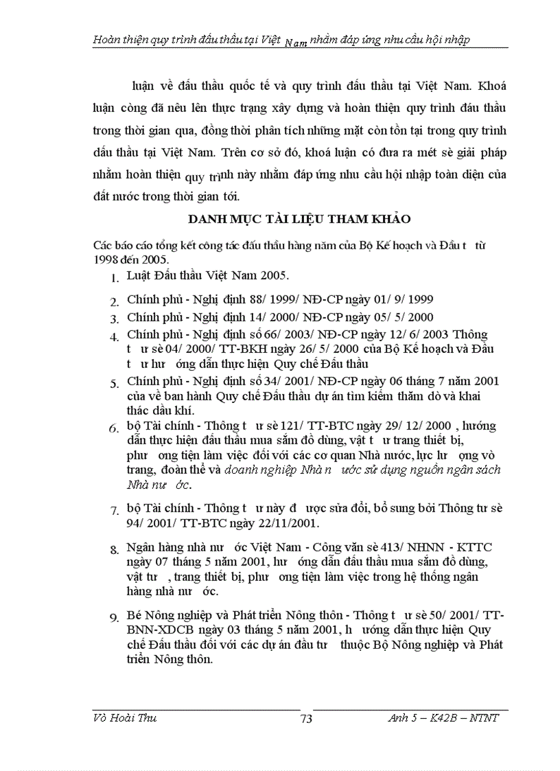 image for page Hoàn thiện quy trình đấu thầu tại việt nam nhằm đáp ứng nhu cầu hội nhập