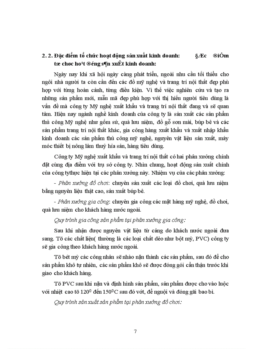 image for page Quá trình hình thành và phát triển của công ty Mỹ nghệ xuất khẩu và trang trí nội thất.