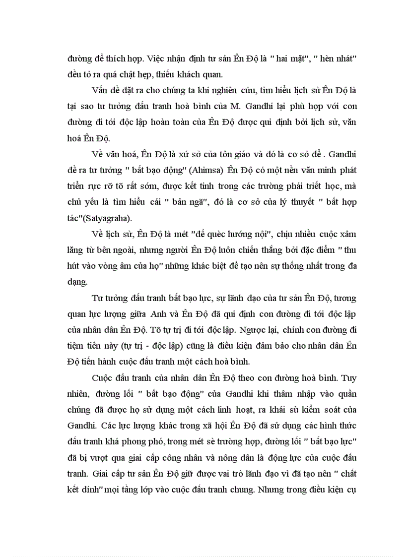 image for page Quá trình đấu tranh giành độc lập của nhân dân ấn Độ