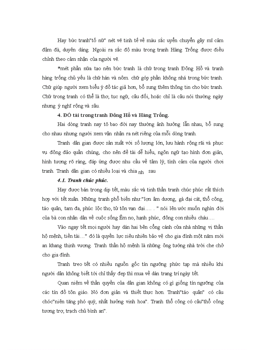 image for page Tính chất nghệ thuật trong tranh Đông Hồ và Hang Trống