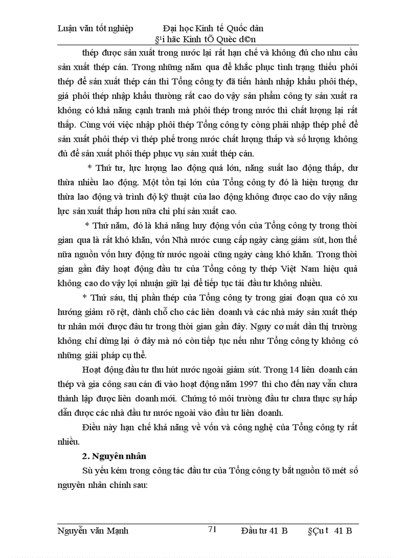 image for page Phương hướng và một số giải pháp đầu tư nhằm nâng cao khả năng cạnh tranh của Tổng công ty thép Việt Nam