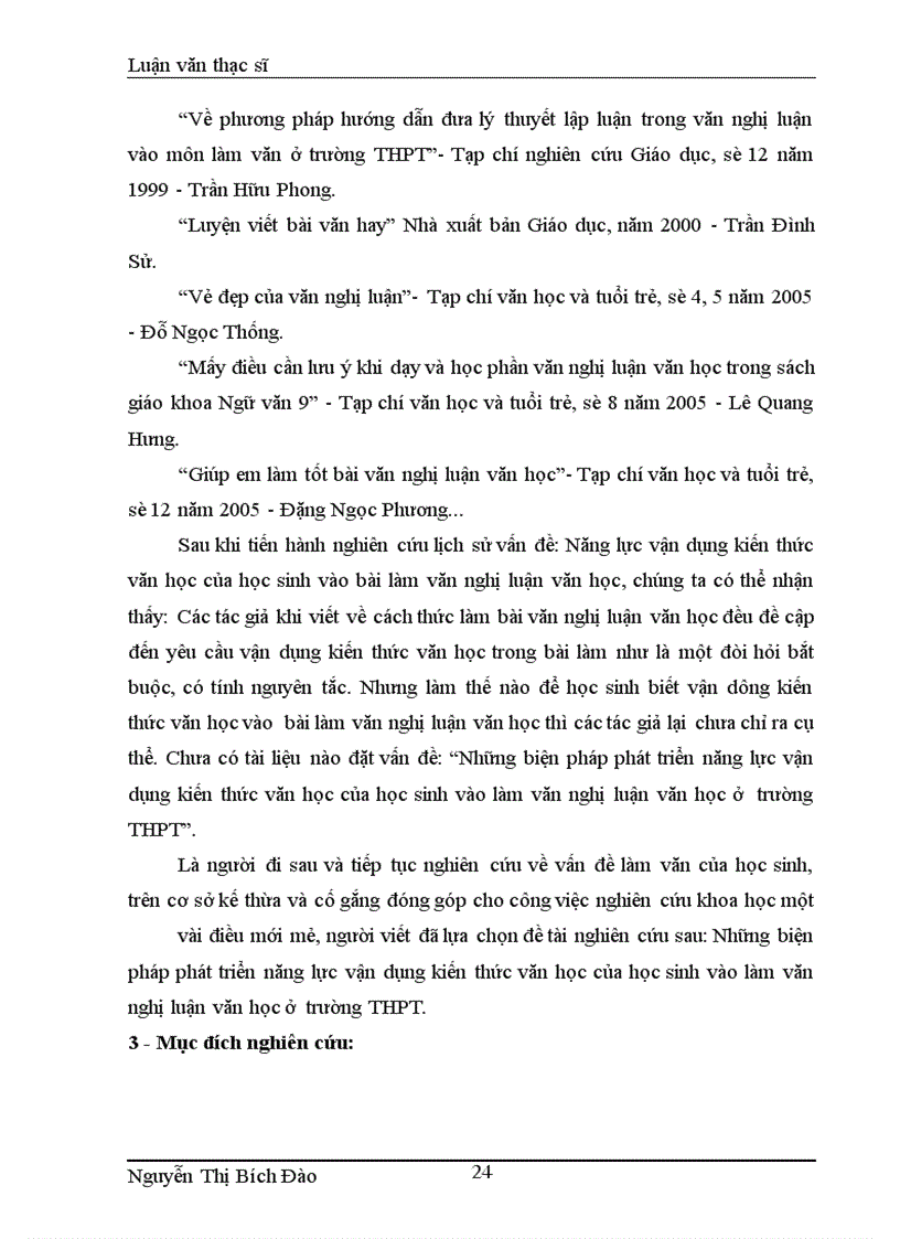 image for page Cơ sỏ lý luận và thực tiễn để xác lập biện pháp phát triển năng lực vận dụng kiến thức văn học của học sinh vào làm văn nghị luận văn học ở trường THPT