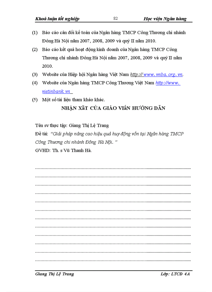 image for page Giải pháp nâng cao hiệu quả huy động vốn tại Ngân hàng TMCP Công Thương chi nhánh Đông Hà Nội