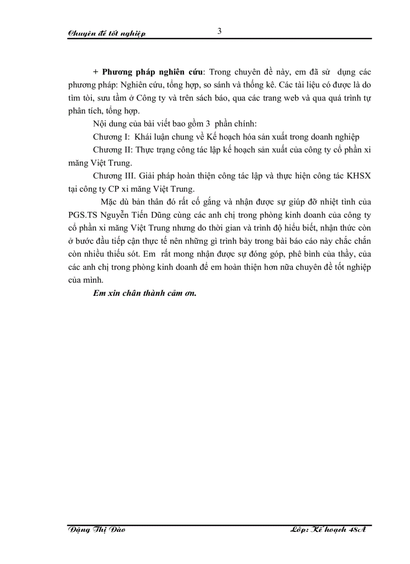 image for page Giải pháp hoàn thiện công tác lập kế hoạch sản xuất ở công ty CP xi măng Việt Trung