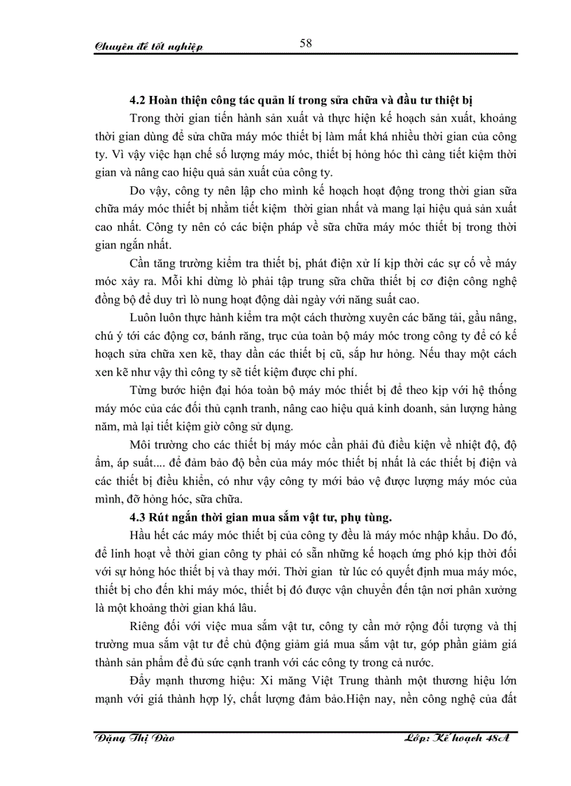 image for page Giải pháp hoàn thiện công tác lập kế hoạch sản xuất ở công ty CP xi măng Việt Trung