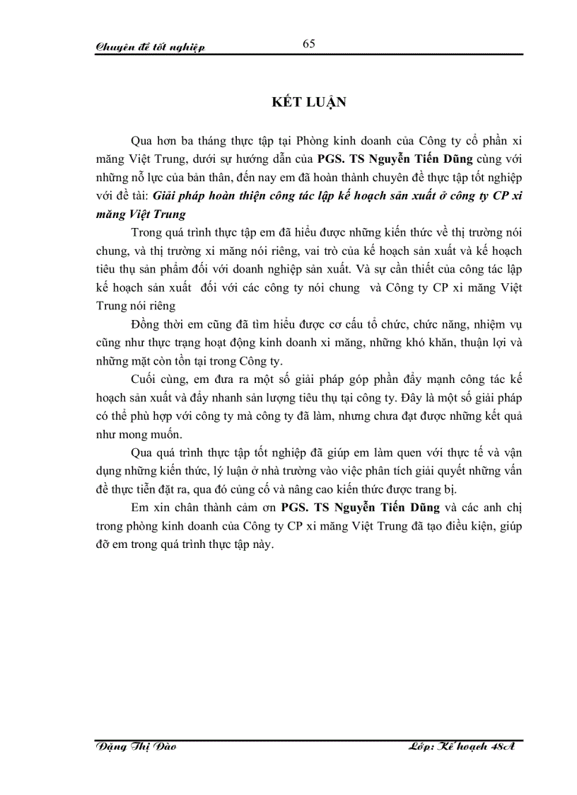 image for page Giải pháp hoàn thiện công tác lập kế hoạch sản xuất ở công ty CP xi măng Việt Trung