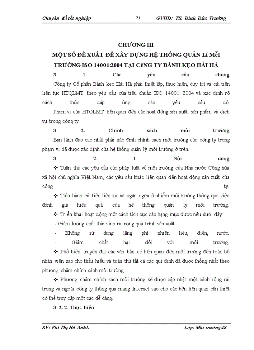 image for page Nghiên cứu khả năng áp dụng hệ thống quản lý môi trường ISO 14001 tại Công ty Cổ phần bánh kẹo Hải Hà