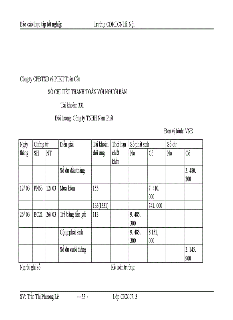image for page Kế toán nhập, xuất nguyên vật liệu, công cụ dụng cụ tại Công ty cổ phần đầu tư xây dựng và phát triển kinh tế Toàn Cầu